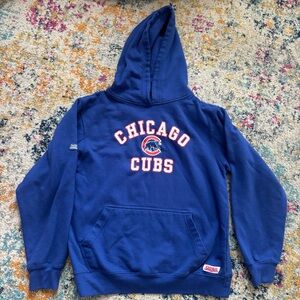 Chicago Cubs Stitch Kids Blue Hoodie XL